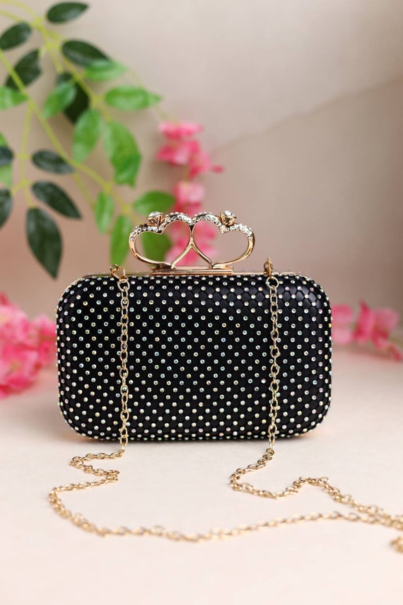 Buy Tooba Handicraft Black Women Designer Clutch Bag With Chain Strap  Online at Best Prices in India - JioMart.