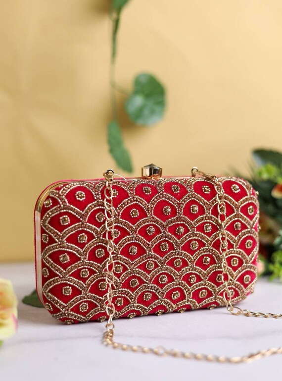 Hot pink shop designer clutch