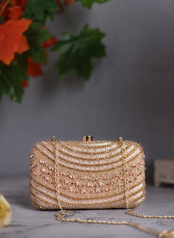 Rose gold clutches outlet