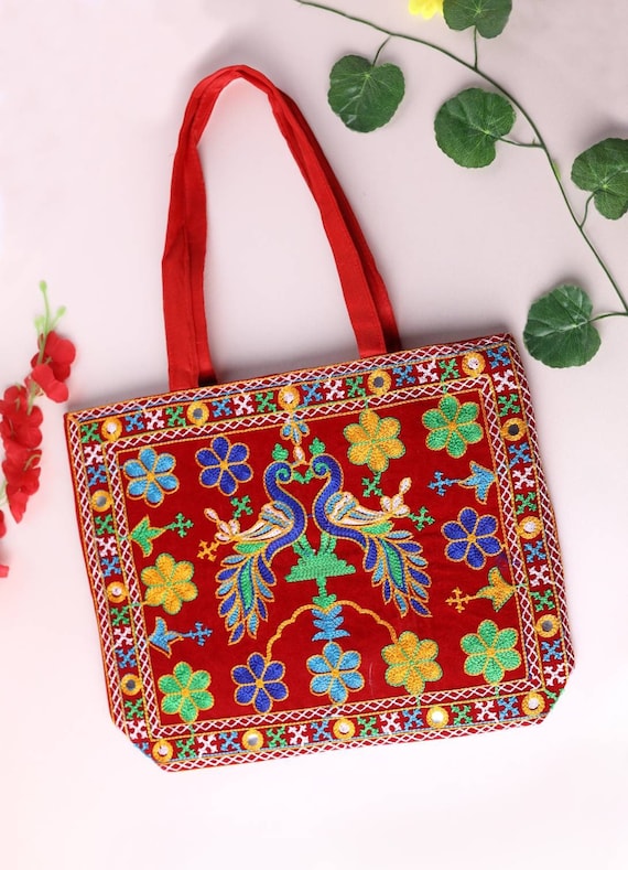 Buy Womens Fashion Embroidery Thread Oneshoulder Bags Online in India   Etsy