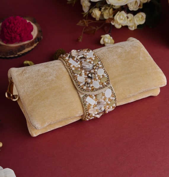 Buy online Embroidered Box Clutch With Detachable Strap from bags for Women  by Rezzy for ₹1359 at 35% off | 2024 Limeroad.com