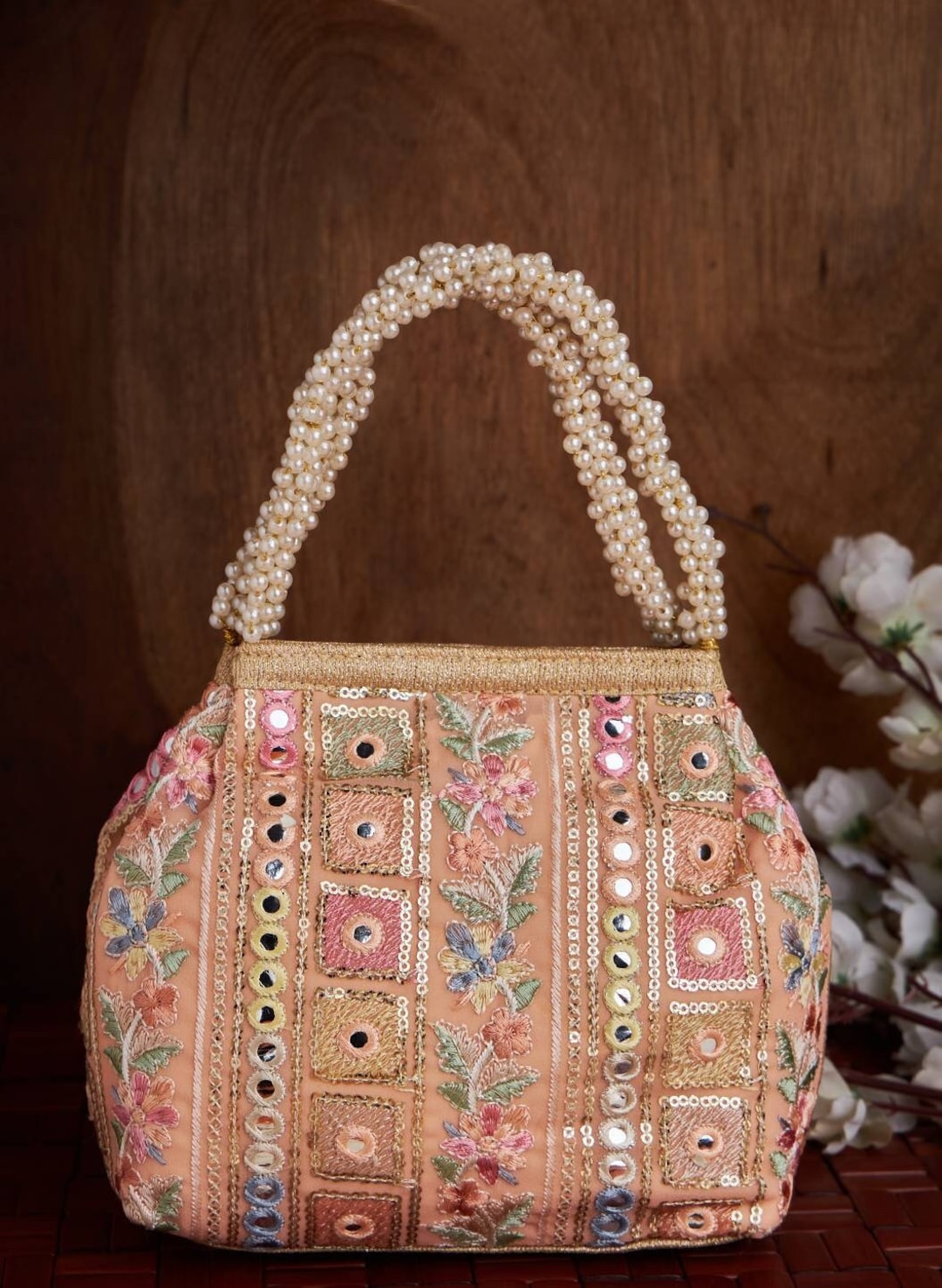 Crewel Embroidered Tote Bag, Shopping Carry Bag Black, Multicolor #CBG -  Best of Kashmir
