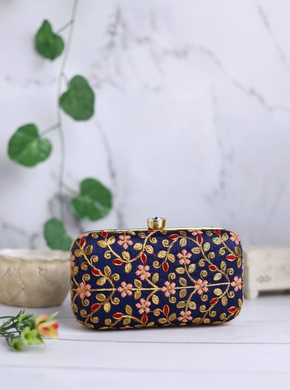 Black velvet designer clutch bag, luxury evening clutch,embroidered floral  handbag,wedding clutch,wedding guest clutch, party purse, zardozi