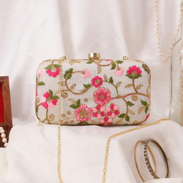 Floral Clutch Purse Etsy