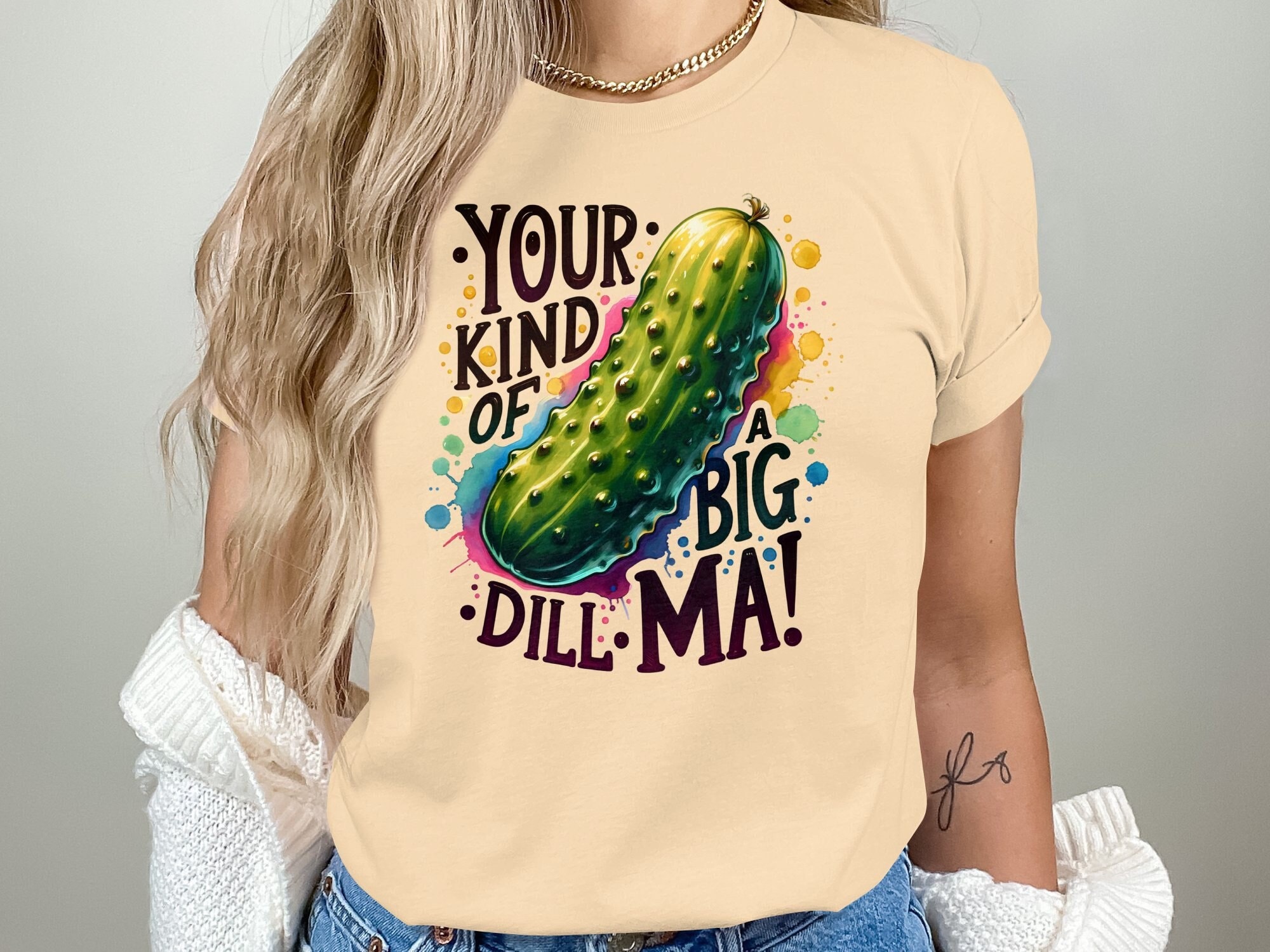 Dill With It T-Shirt Funny Pickle Pun Shirt Gift Dill With It T-Shirt Funny Pickle Pun Shirt Gift
