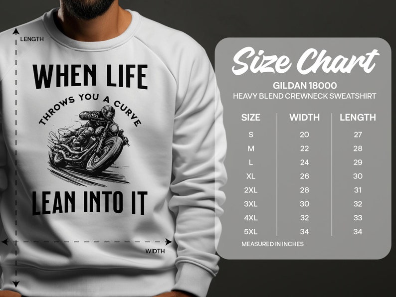 Biker T-shirt | Motorcycle Rider Gift | Lean Into It Inspirational Shirt | Motorbike Apparel | Motorcycle Enthusiast Tee. image 8