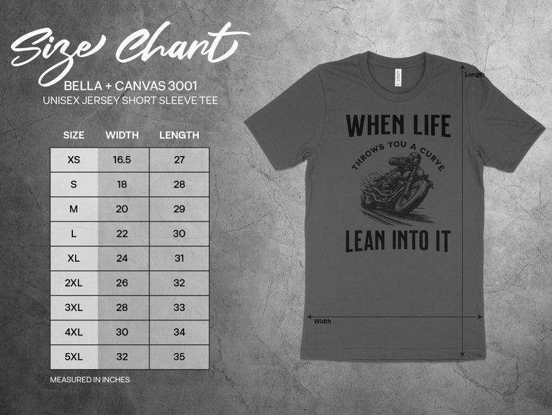 Biker T-shirt | Motorcycle Rider Gift | Lean Into It Inspirational Shirt | Motorbike Apparel | Motorcycle Enthusiast Tee. image 7