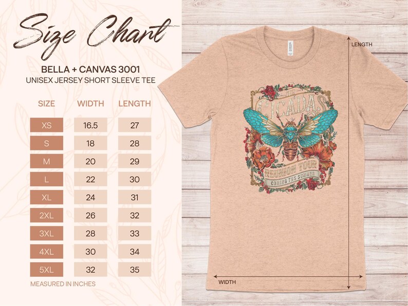 The Cicadas Reunion Tour T-Shirt, Retro Music Band Shirt, Summer Concert Tee, Vintage Insect Design, Unique Graphic Tee, Music Lover Gift image 10