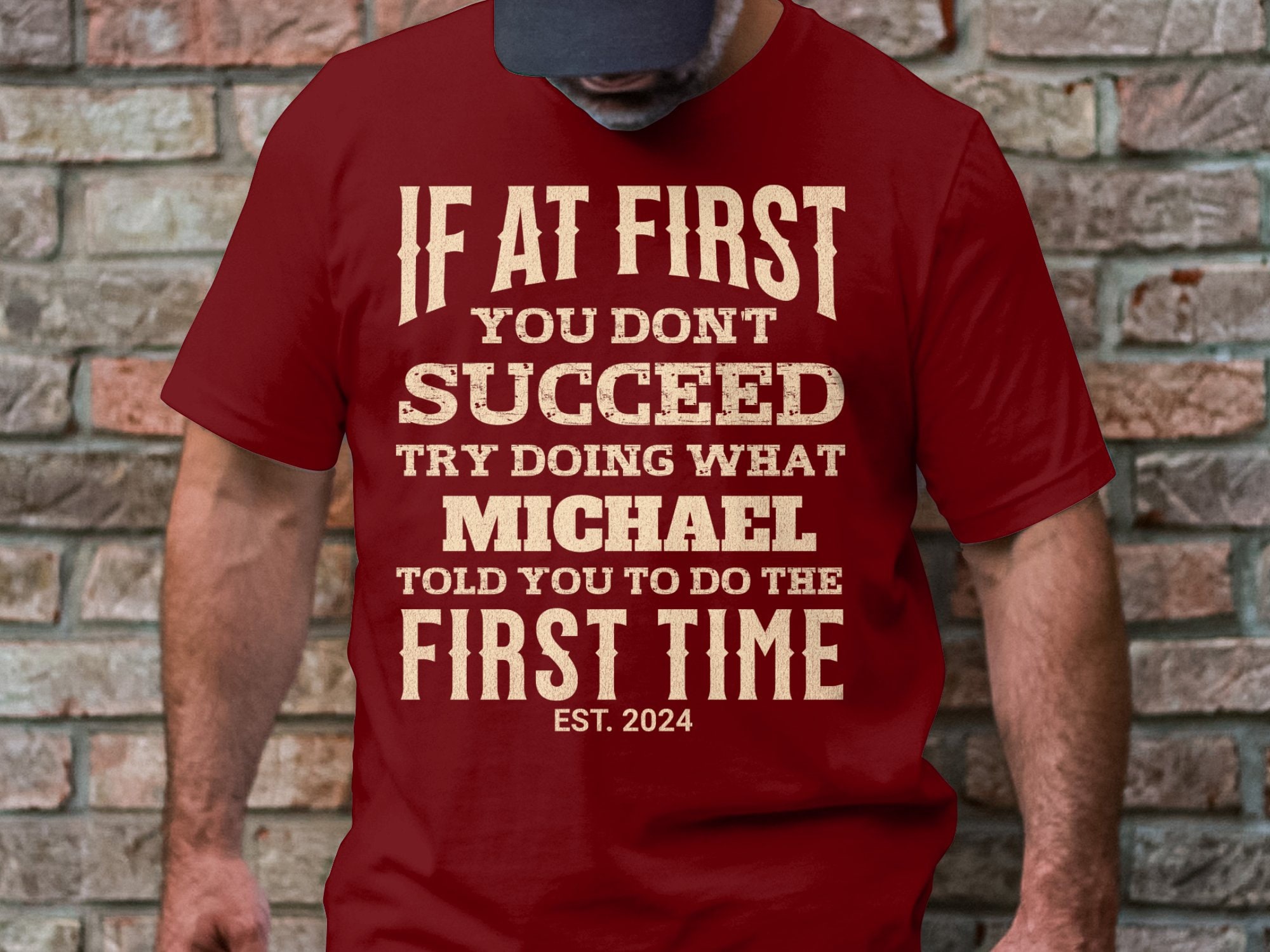 Funny Quote Tshirt, Humorous Saying Tee, If at First You Don't Succeed