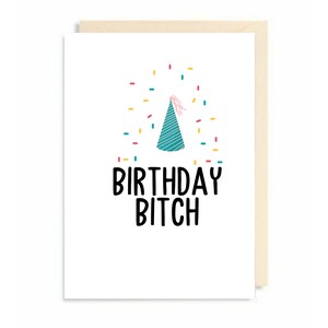 Statue Humour Bitch Lets Herself Slide Joyeux Anniversaire Etsy France