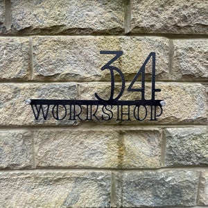 Premium Custom Aluminium House / Business  Sign - Brushed Finish