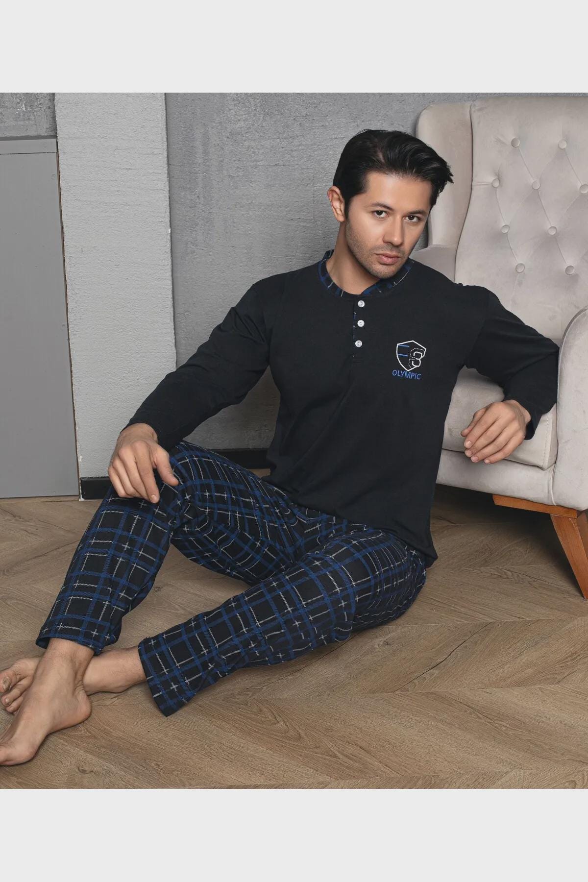 100% Cotton, Soft, Comfortable Men's Pajama Set, Men's Loungewear, Casual Sleepwear, Sleepwear PJs for Him, Dad, Husband, Friend