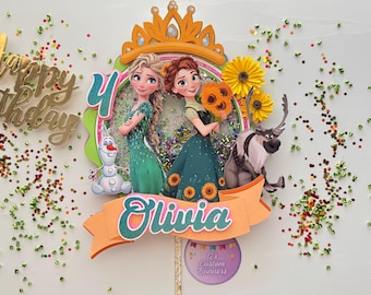 Frozen Fever Cake Topper, Frozen Birthday Cake Decoration