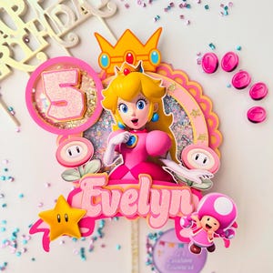 Peach Theme Cake Topper