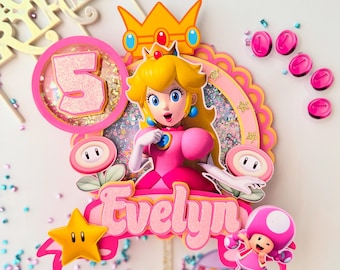 Peach Theme Cake Topper