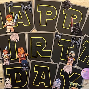 Star Wars Happy Birthday Girlande, Star Wars Geburtstagsdekoration