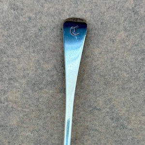 Antique Robert Rutland  Georgian English Sterling Master Salt Spoon