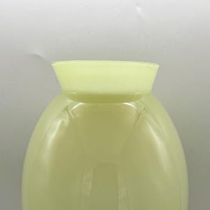 Vintage Art Deco Signed Czech 12” tall Yellow Spatter Glass Vase