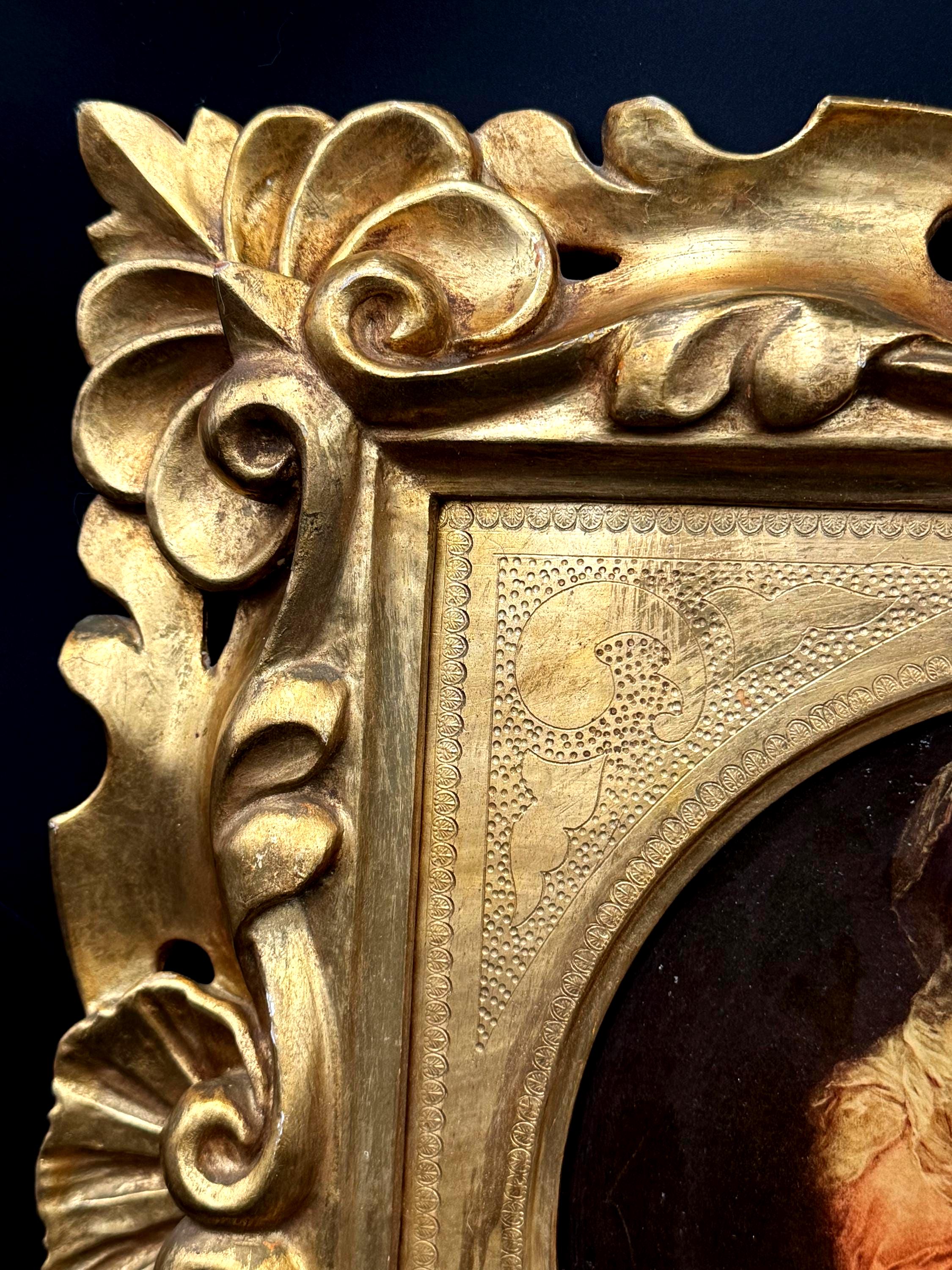 Vintage Italian Madonna & Child Print Florentine Giltwood Frame - Etsy