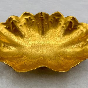 Antique Pickard Osborne Gold Rose & Daisy Candy Decorative Bowl