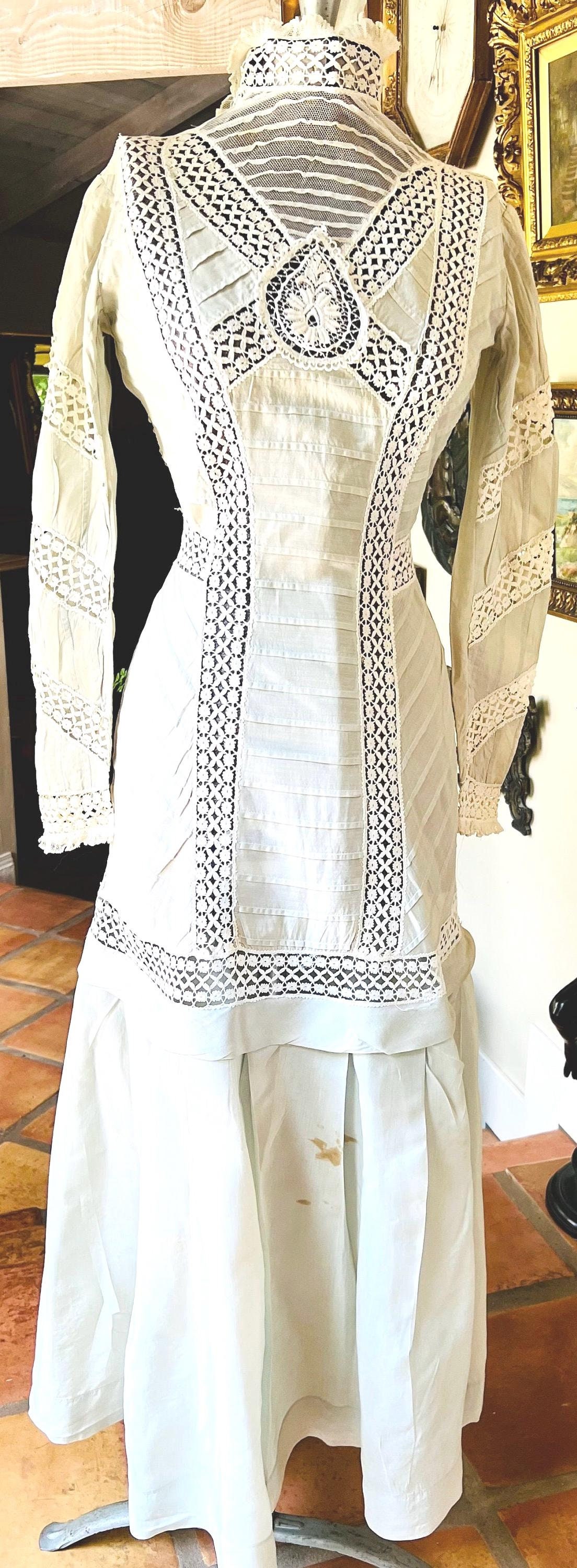 Antique calico dress - Etsy 日本