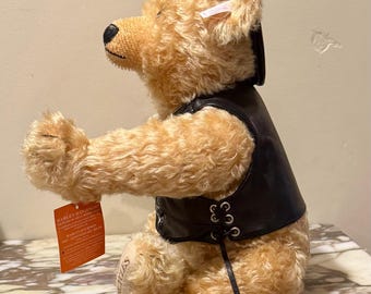 Stieff Harley Davidson Ltd Ed 2003 Teddy Bear W/box & Papers Ex