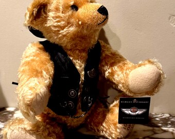Stieff Harley Davidson Ltd Ed 2003 Teddy Bear W/box & Papers Ex