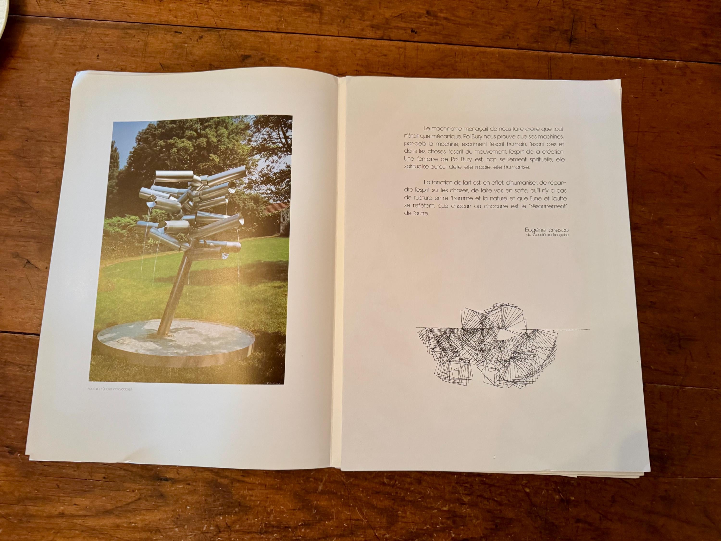 Derrière Le Miroir #228 Pol Bury Moderne Art 1978 French Art