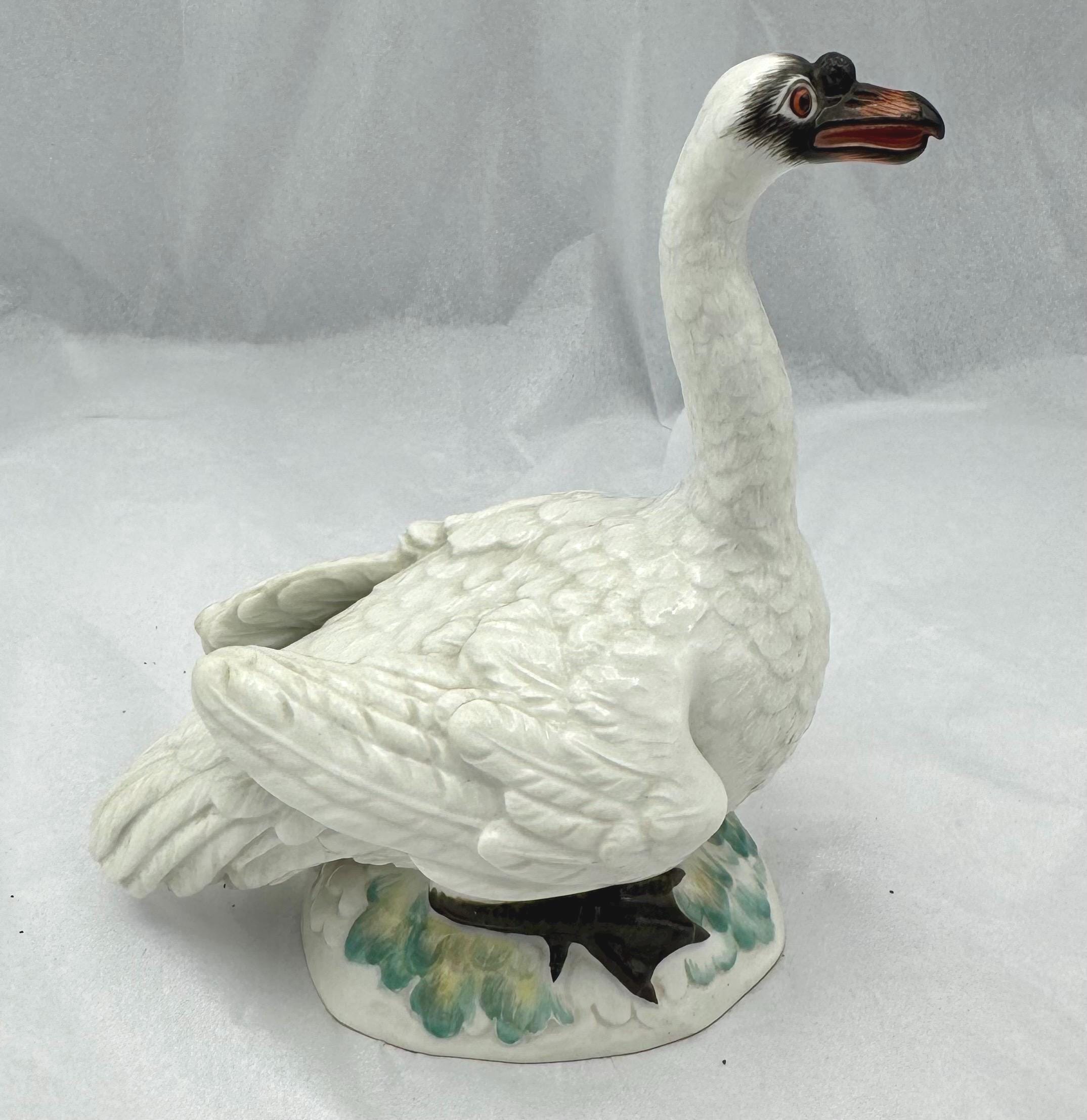 Vintage Meissen Porcelain Swan #429 Figurine Crossed Swords - Etsy