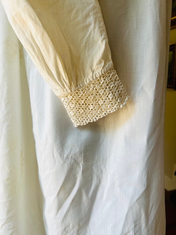 Wonderful Vintage Victorian White Cotton Ruffles … - image 7