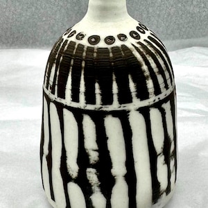 Vintage MCM Style signed Hamada Japanese Studio Pottery Vase