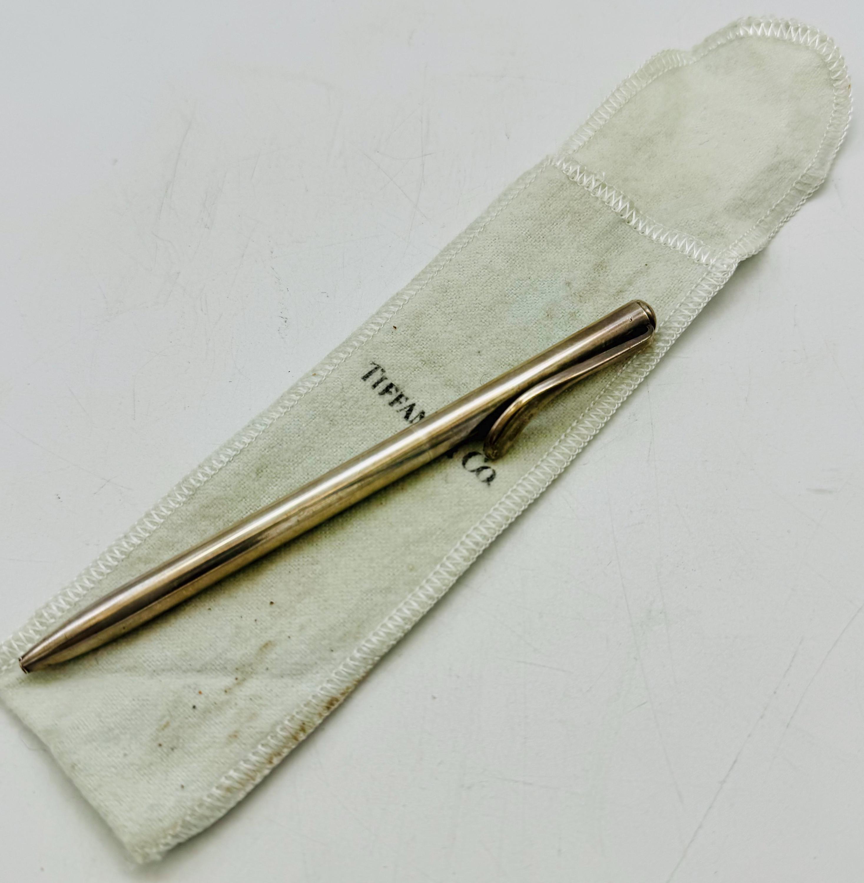 美品 ティファニー ボールペン エルサ ペレッティ ビンテージ シルバー ペン ティファニー Tiffany エルサ・ペレッティ ボールペン