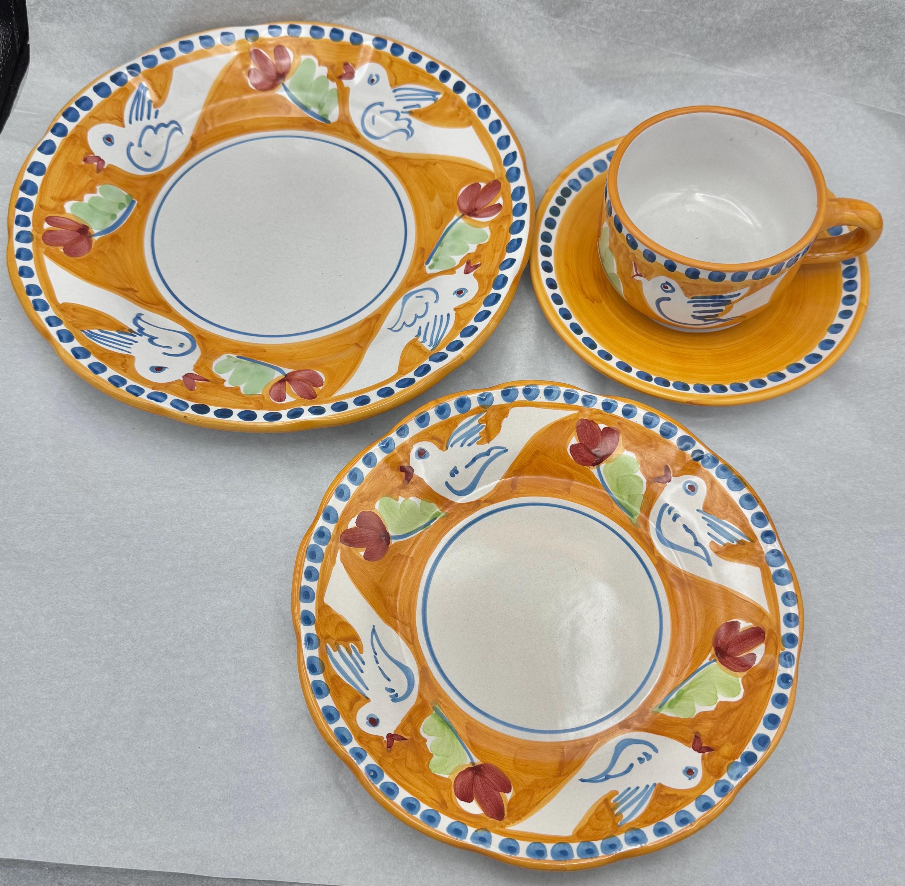 レア！ 新品未使用 VIETRI ヴィエトリ イタリア PlaceMats 4枚 Tavola Natural Scalloped Placemats - Set of 4 – VIETRI