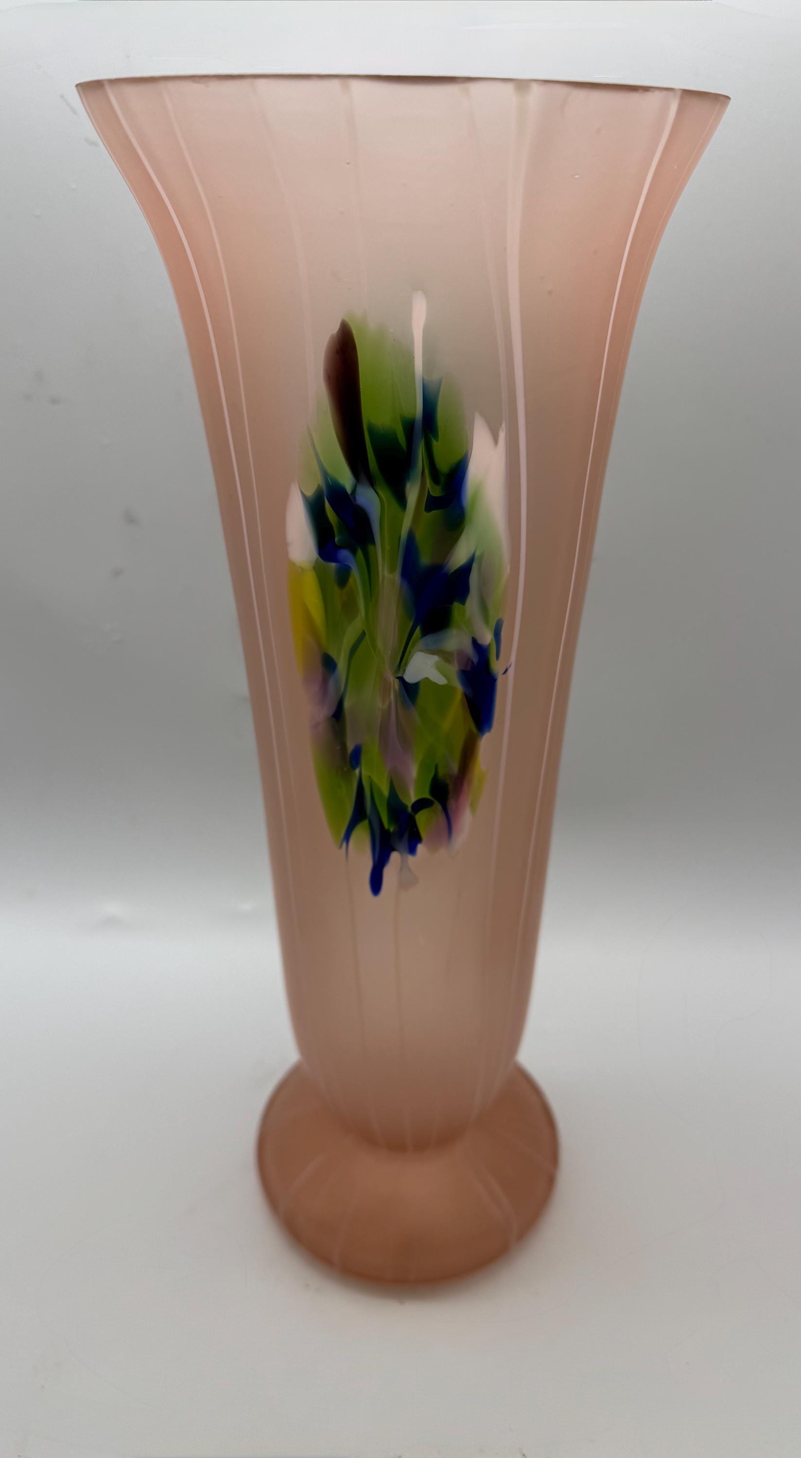 Bohemian glass vase - Etsy 日本
