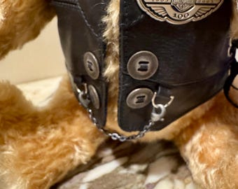 Stieff Harley Davidson Ltd Ed 2003 Teddy Bear W/box & Papers Ex