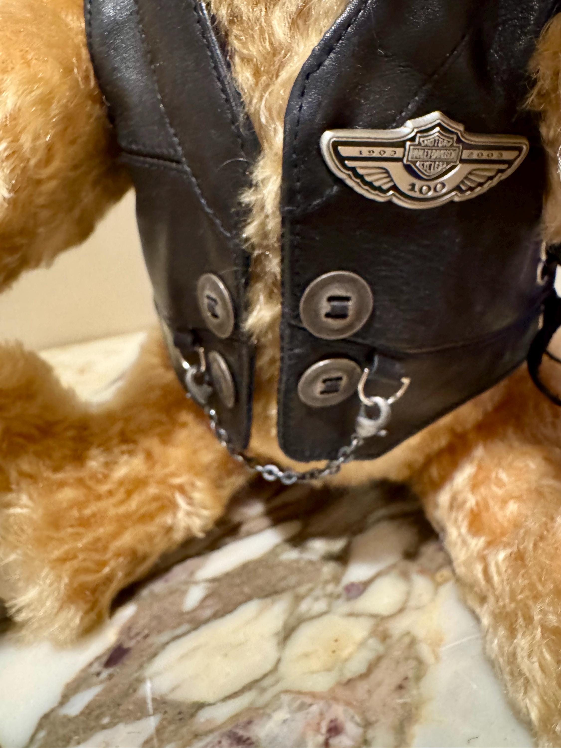 Osito de peluche Stieff Harley Davidson Ltd Ed 2003 con caja y