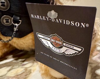 Stieff Harley Davidson Ltd Ed 2003 Teddy Bear W/box & Papers Ex