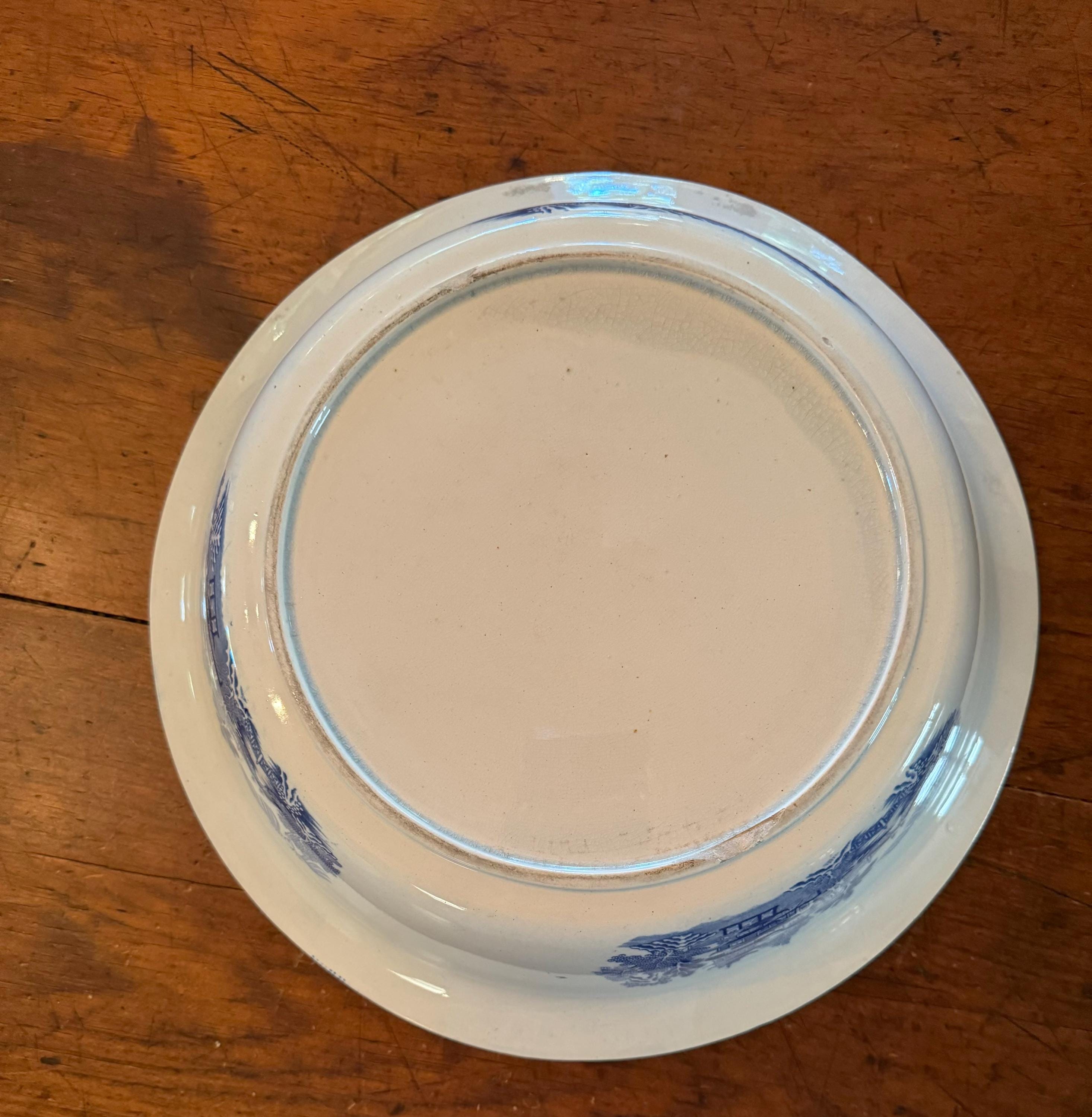 アンティーク イングリッシュ パールウェア ブルー & ホワイト 13