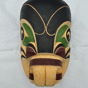 Rare 1970s Kwakiutl NW Coast Native American Mask Ozzie Matilpi