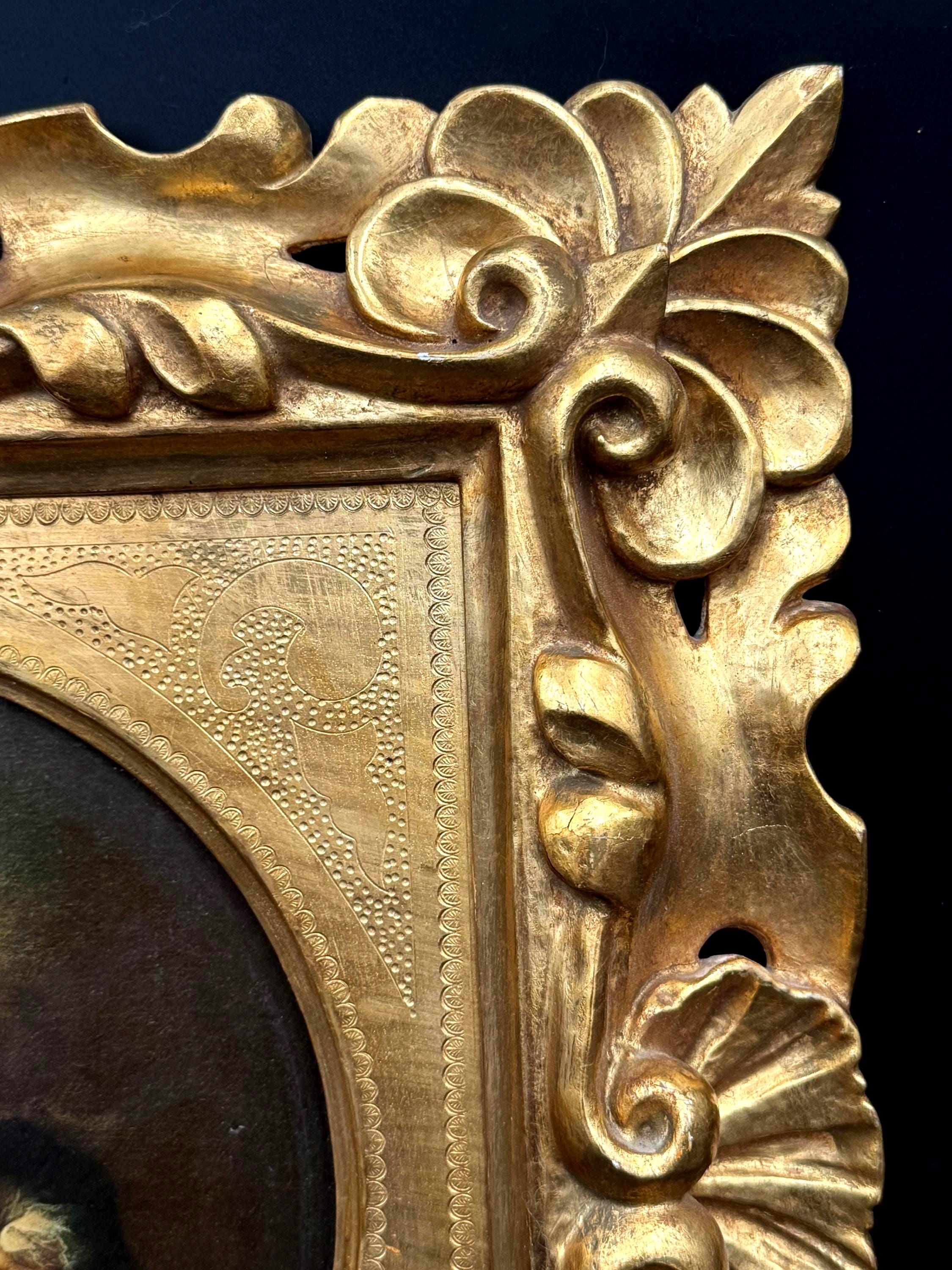 Vintage Italian Madonna & Child Print Florentine Giltwood Frame - Etsy