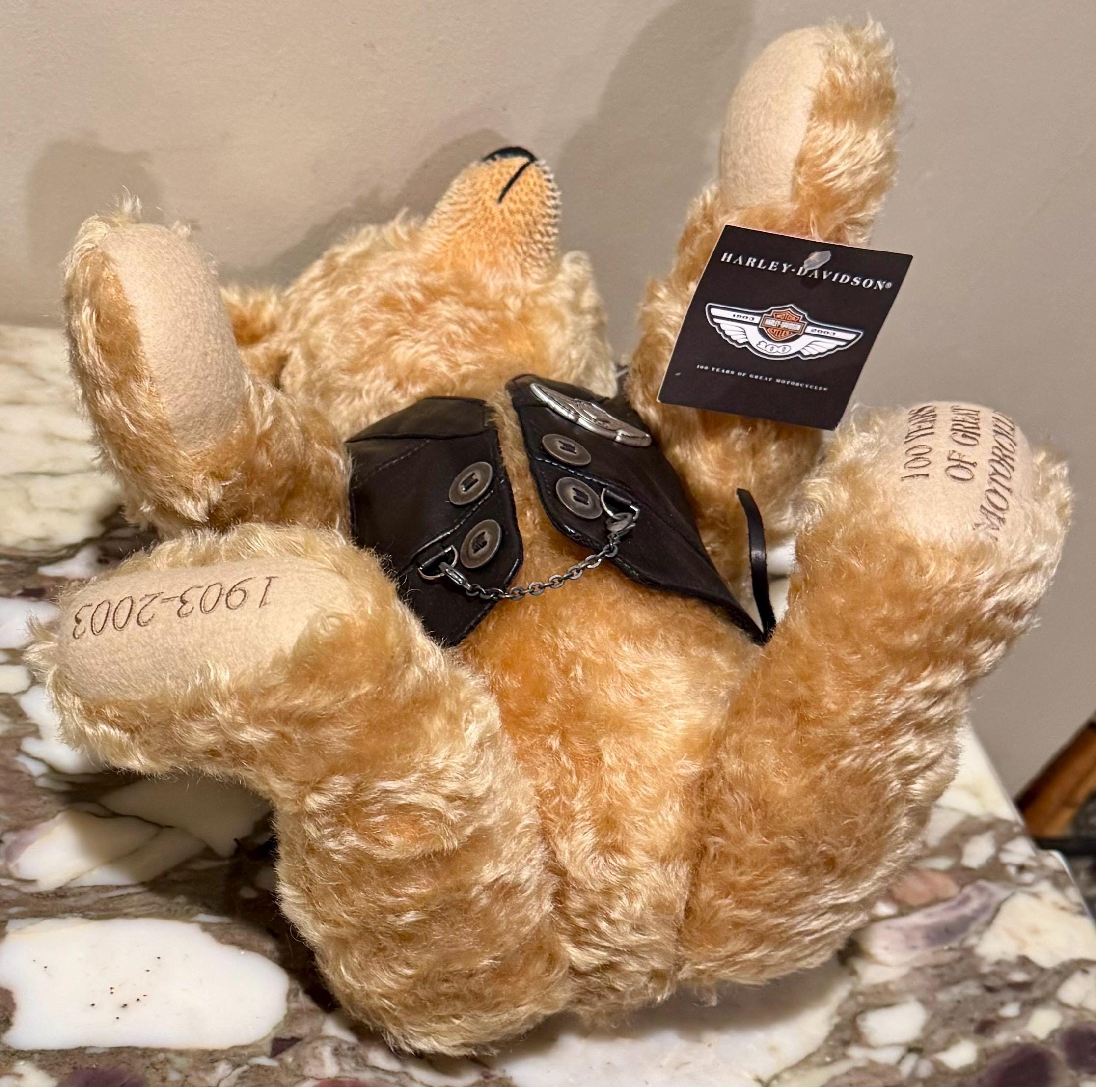 Osito de peluche Stieff Harley Davidson Ltd Ed 2003 con caja y