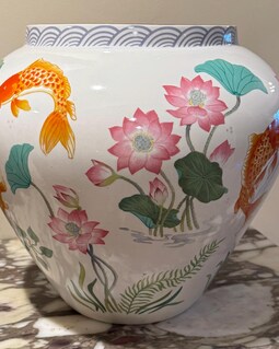 Large Golden Carp Franklin Mint Zhe Zhou Jiang Porcelain
