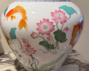 Large Golden Carp Franklin Mint Zhe Zhou Jiang Porcelain
