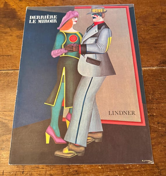 Vintage 1977 Derrière Le Mirror 226 French Art Magazine Lindner
