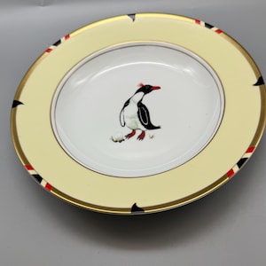Lynn Chase Porcelain Exotica Soup Tigela de Sopa de Pinguim