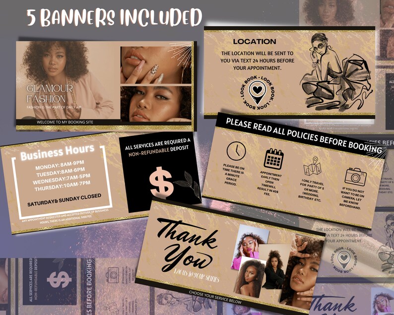 Acuity Scheduling Template Hair Stylist Booking Site Etsy