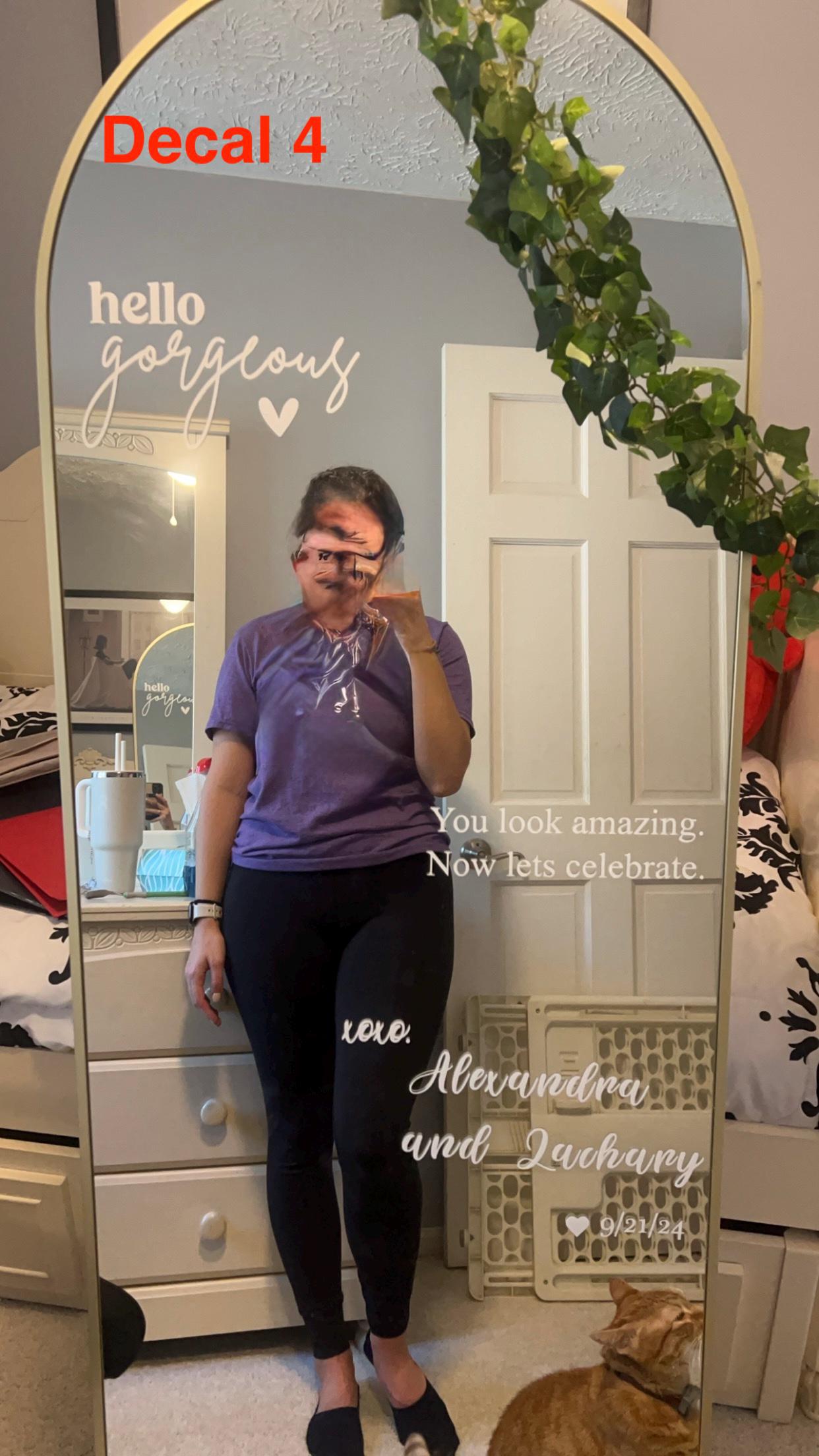 Wedding Mirror Decals Etsy