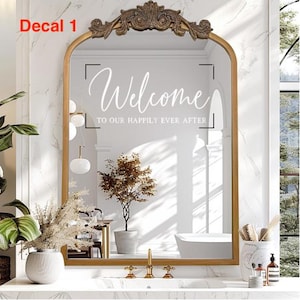 Wedding Mirror Decals
