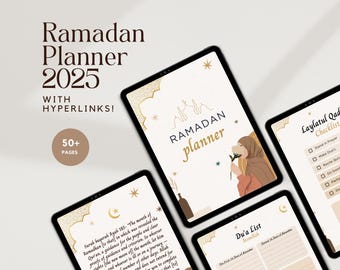 2025 Digital Ramadan Planner: Muslim Journal, Salah Tracker (PDF)