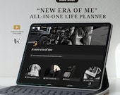 Dark Mode Notion Life Planner: 'New Era of Me' Digital Template